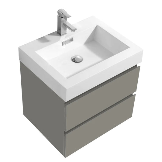 DAMIAN Chelsea Grey Wall Mount Vanity