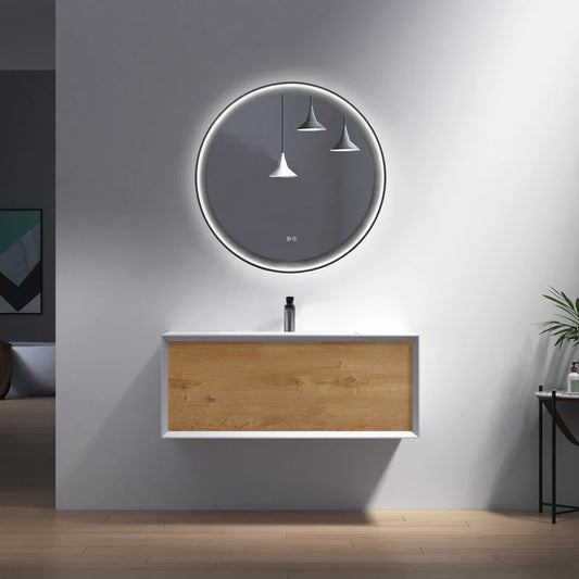 MODERN Wallmount Vanity with Sink