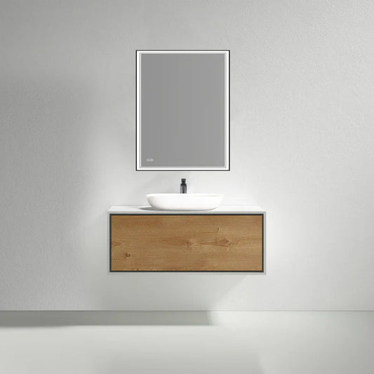 MODERN Wallmount Wood Vanity